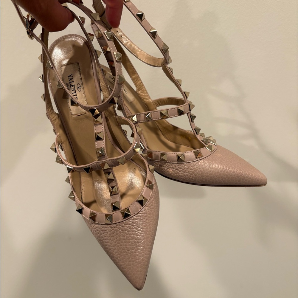 Valentino Women's Blush Studded Heels